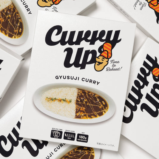 CURRY UPのレトルトカレー第3弾 「CURRY UP GYUSUJI CURRY」発売のお知らせ