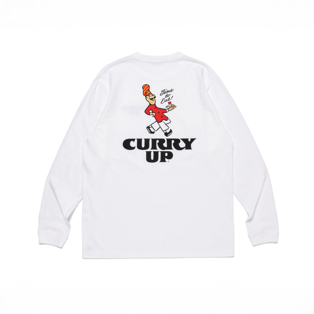 CURRY UP L/S T-SHIRT WH-B