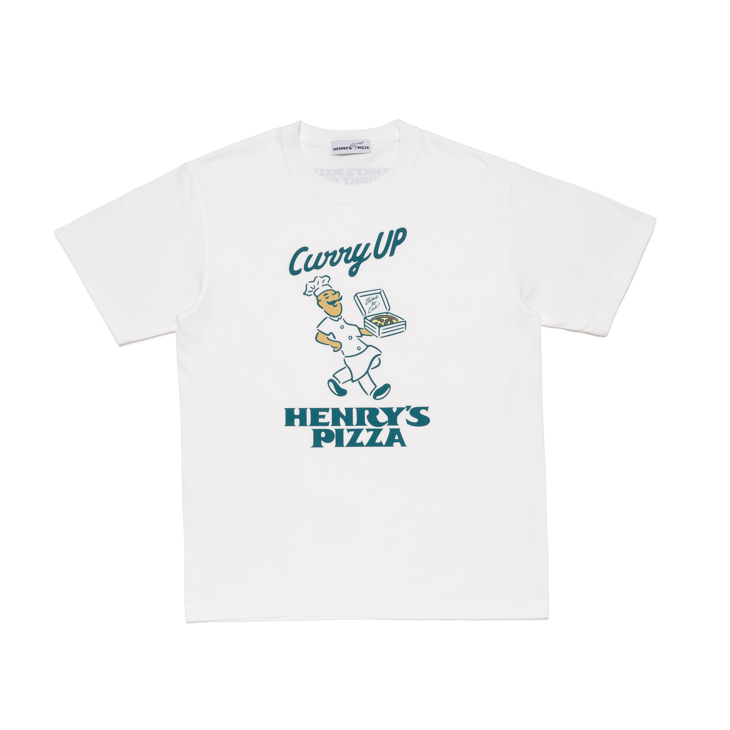 CURRY UP x Henry's PIZZA GRAPHIC T-SHIRT #1