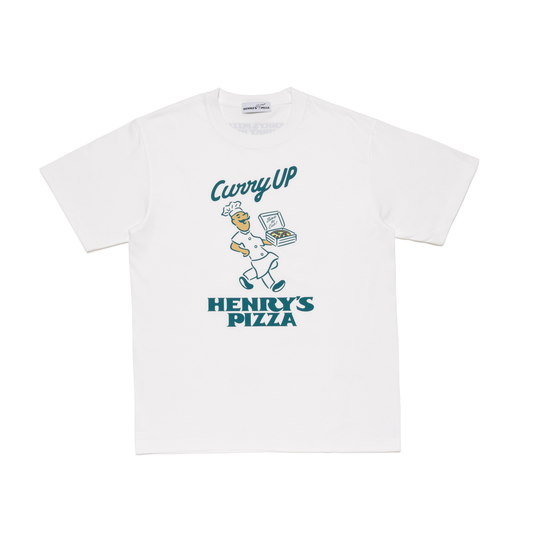 CURRY UP x Henry's PIZZA GRAPHIC T-SHIRT #1